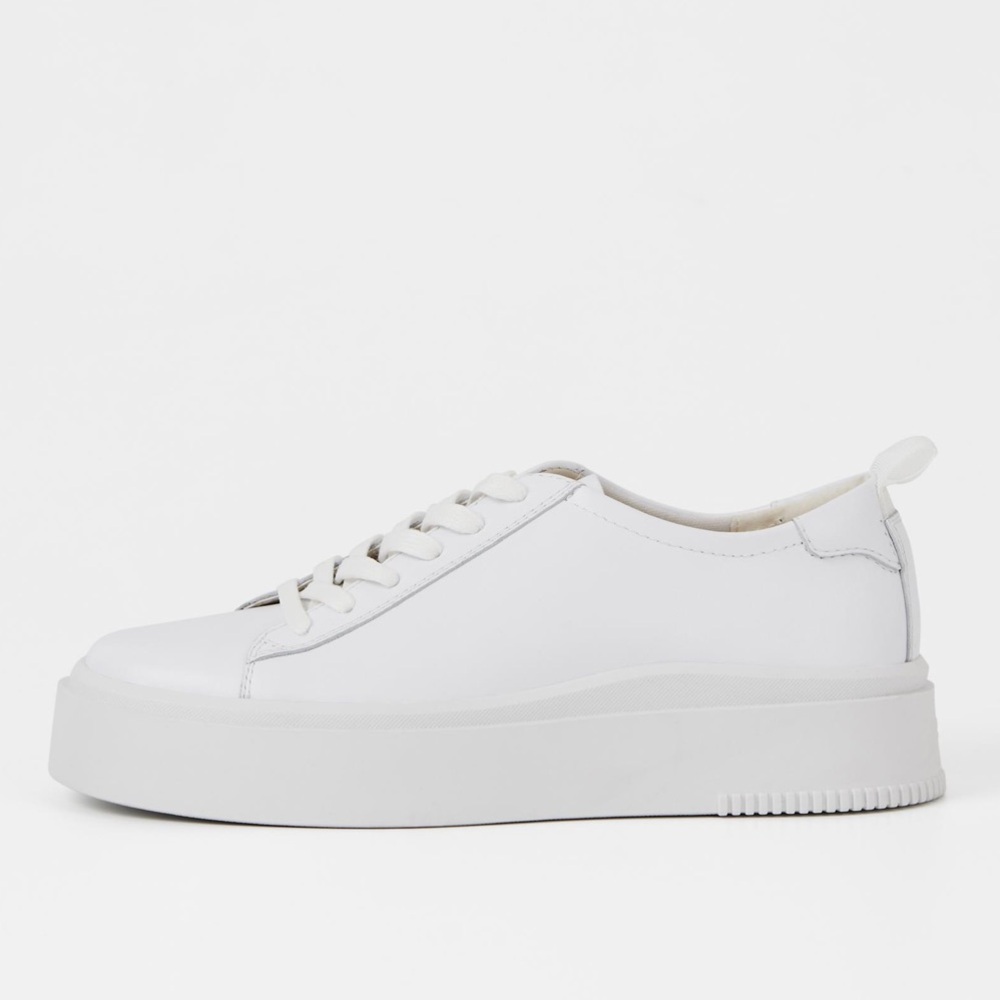 Vagabond Shoemakers women’s Stacy White Platform 40mm lace up 38/8 Sneakers